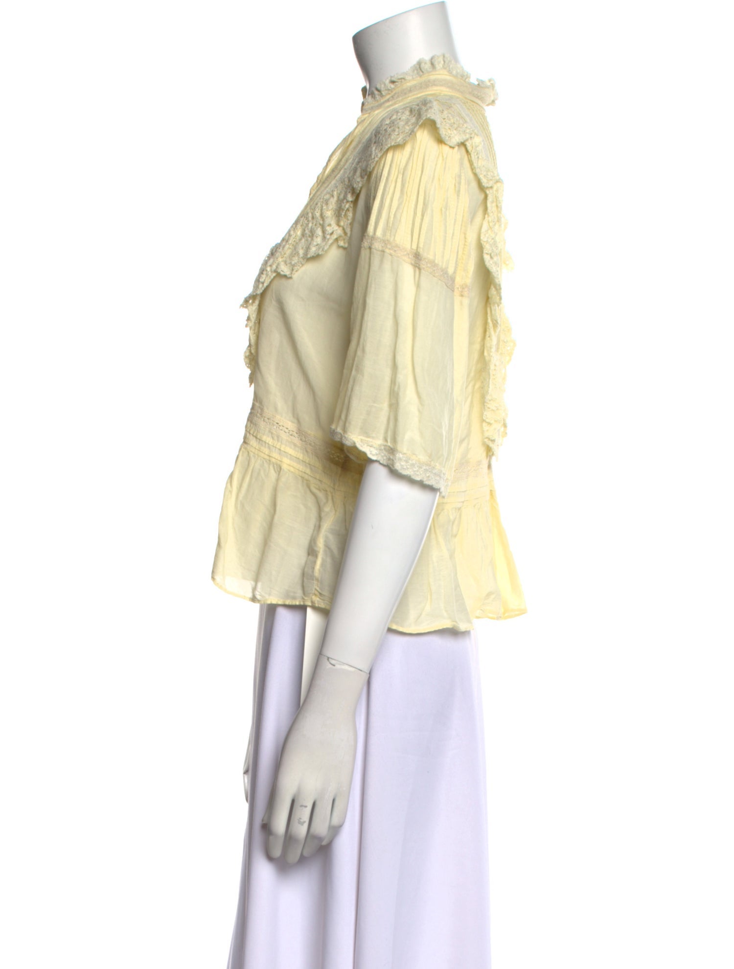 Zadig & Voltaire V-Neck Short Sleeve Crop Top