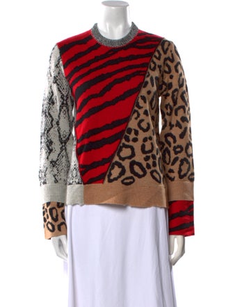 Zadig & Voltaire Wool Animal Print Sweater