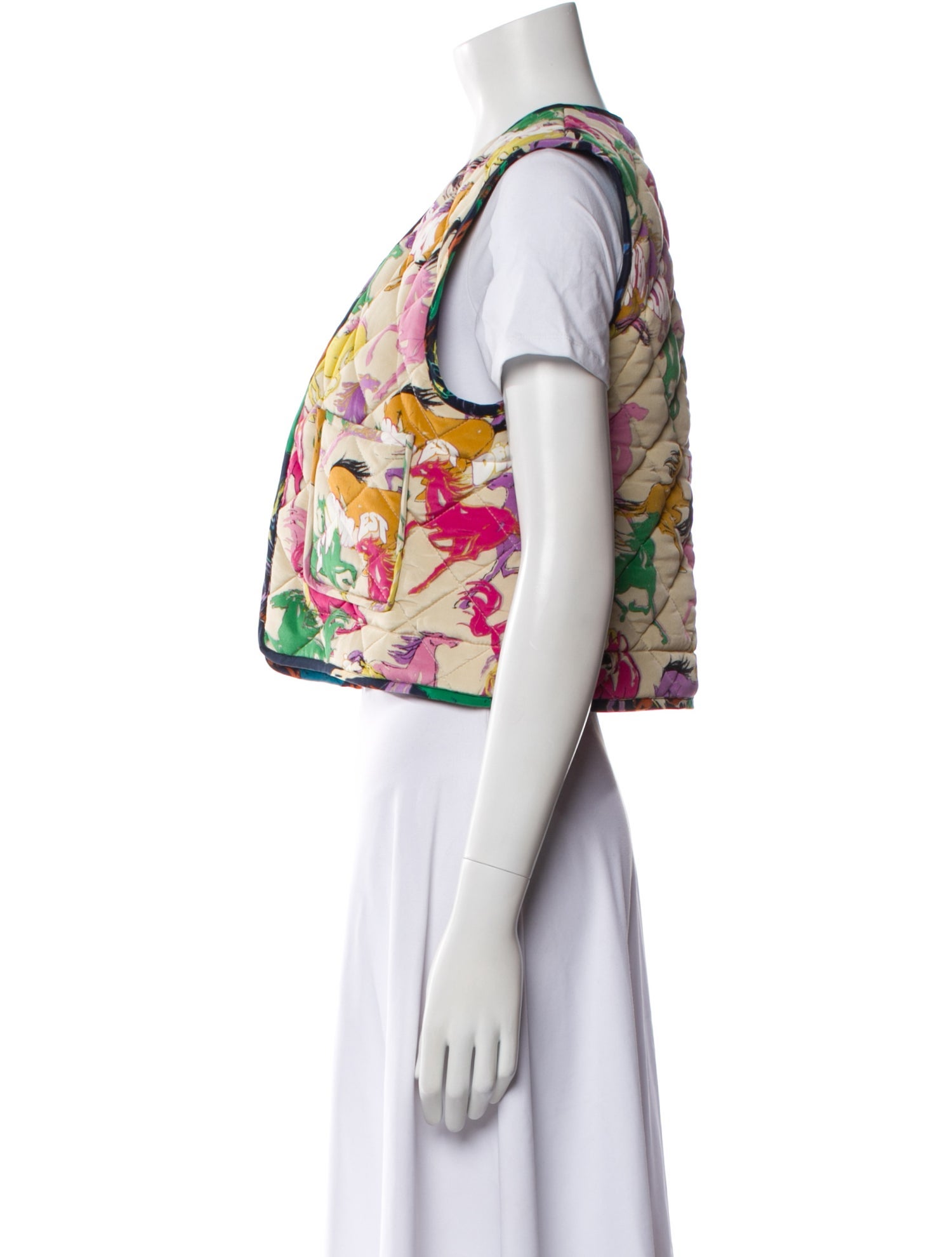 Zadig & Voltaire Silk Floral Print Vest