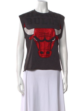 Zadig & Voltaire Graphic Print Crew Neck Top