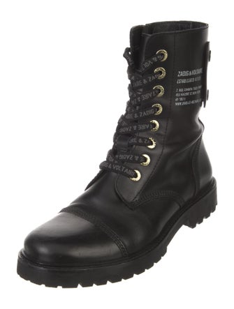 Zadig & Voltaire Leather Combat Boots