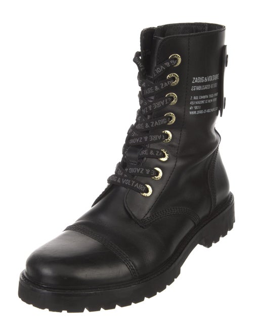 Zadig & Voltaire Leather Combat Boots