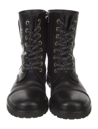 Zadig & Voltaire Leather Combat Boots