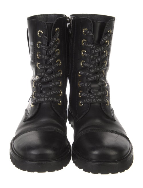 Zadig & Voltaire Leather Combat Boots