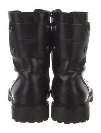 Zadig & Voltaire Leather Combat Boots