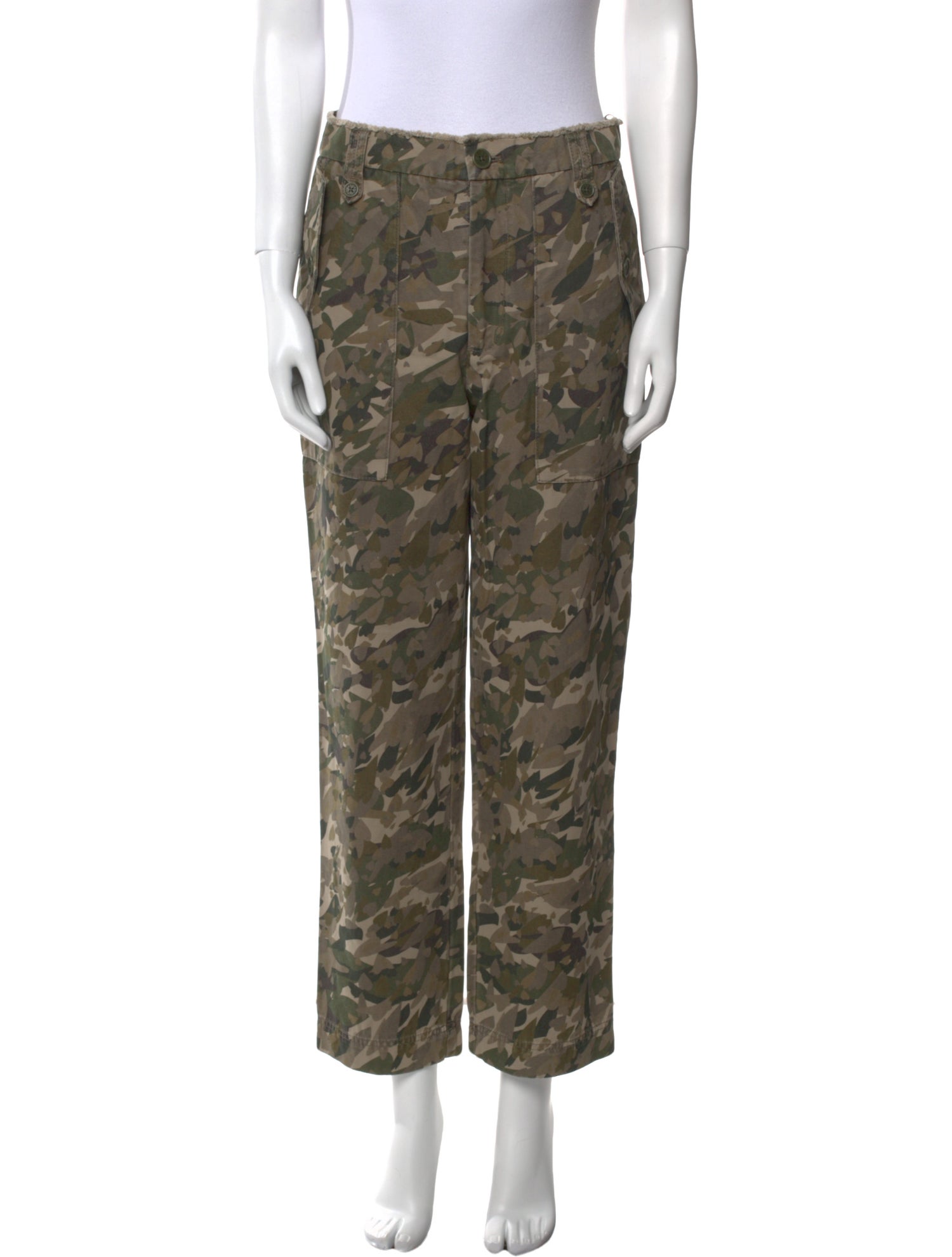 Zadig & Voltaire Camouflage Print Straight Leg Pants w/ Tags