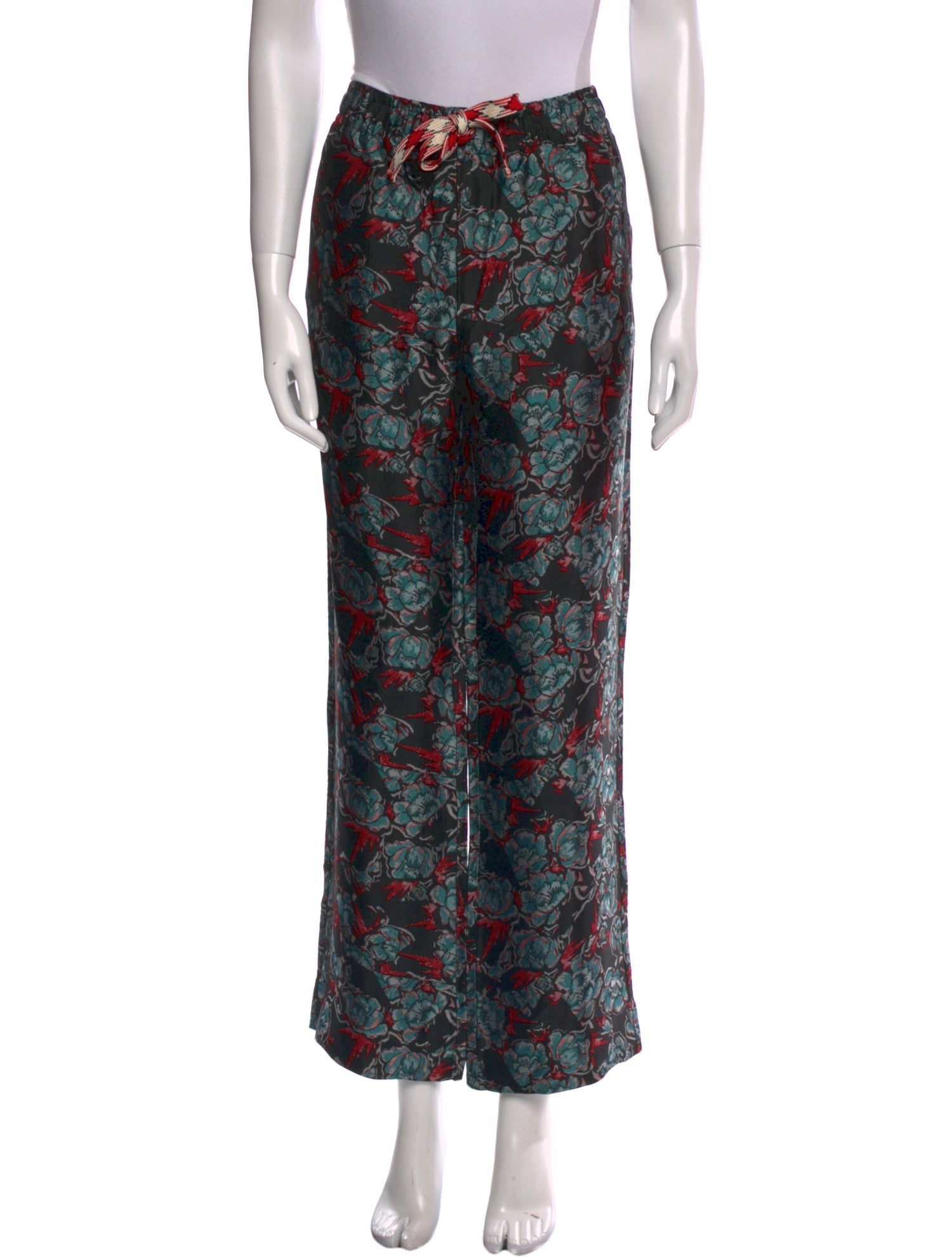 Zadig & Voltaire Floral Print Wide Leg Pants