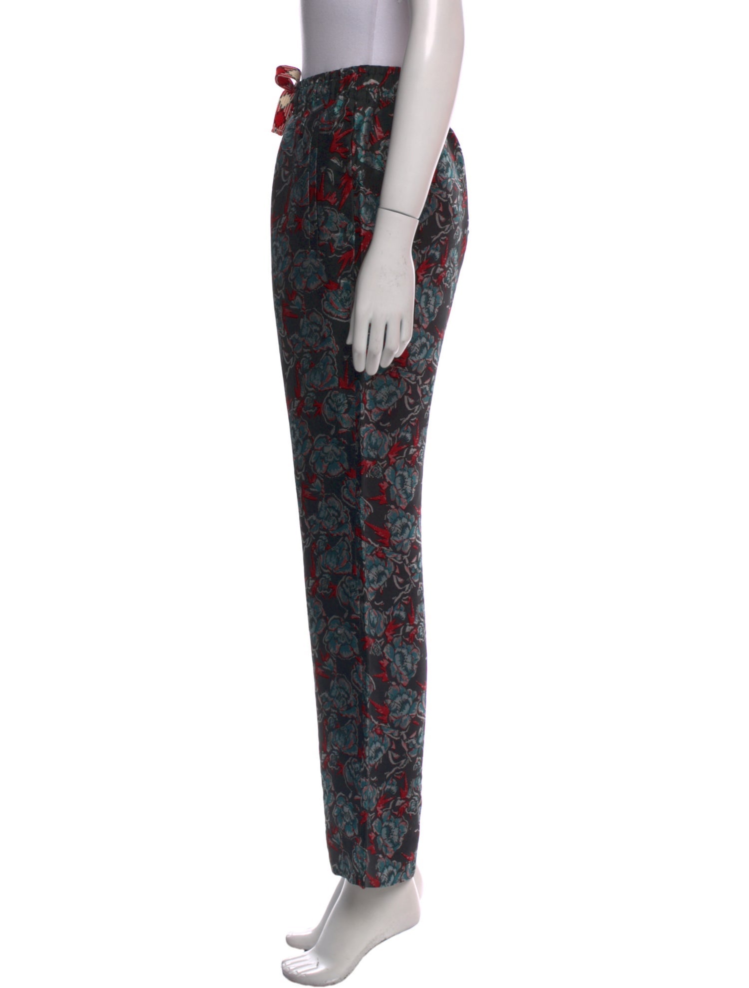 Zadig & Voltaire Floral Print Wide Leg Pants