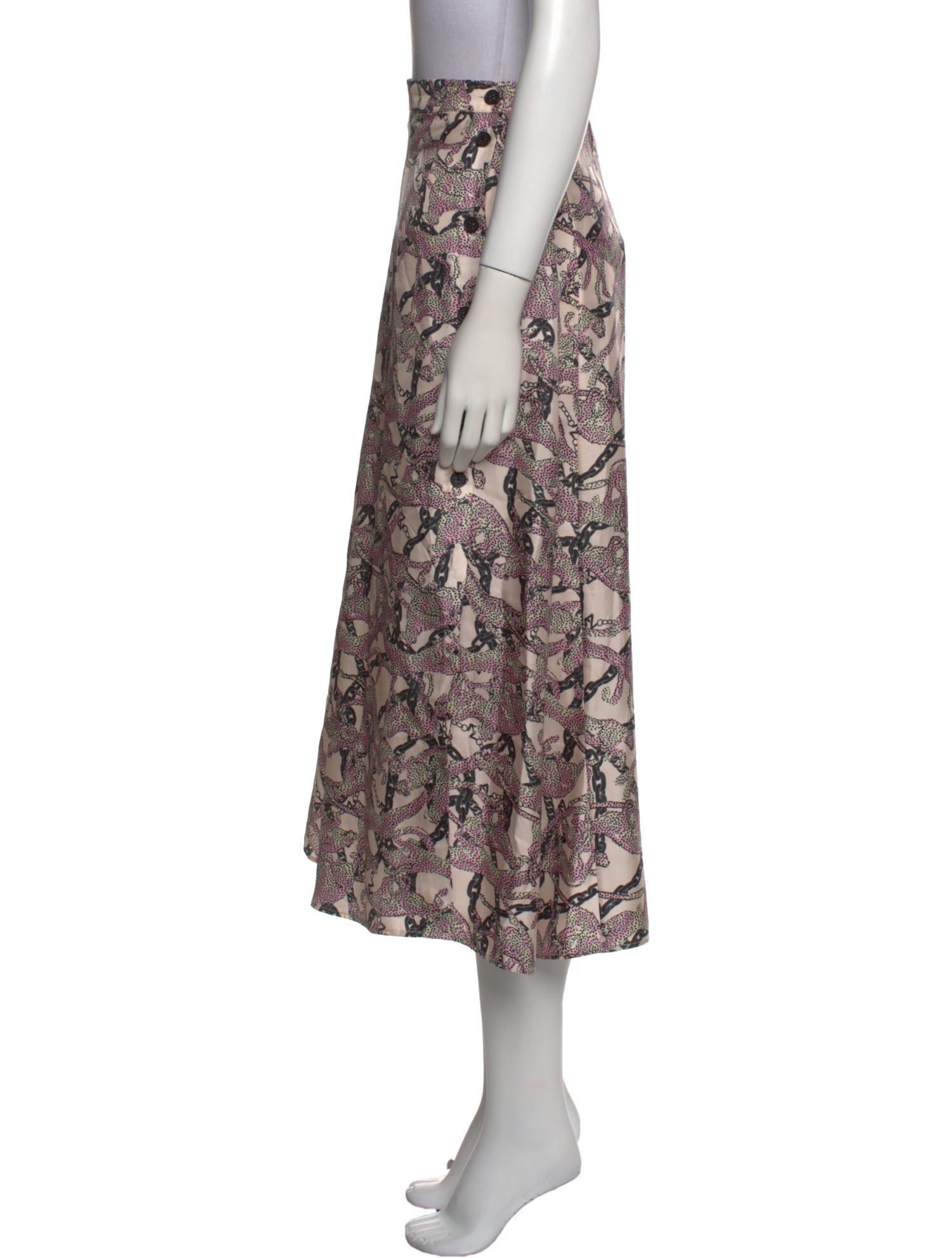 Zadig & Voltaire Printed Midi Length Skirt