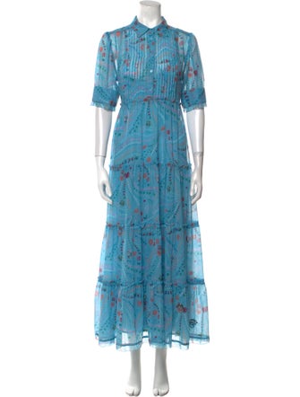 Zadig & Voltaire Floral Print Long Dress