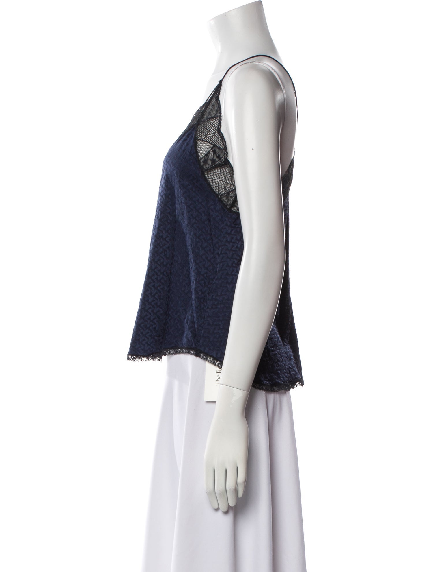 Zadig & Voltaire Silk V-Neck Crop Top