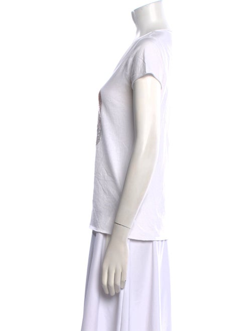 Zadig & Voltaire Graphic Print V-Neck T-Shirt