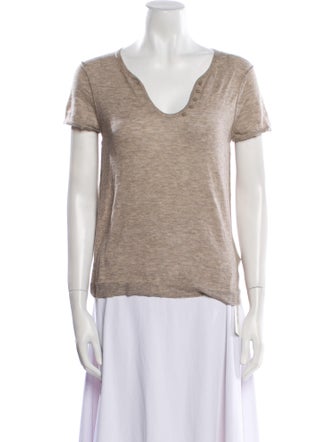 Zadig & Voltaire Cashmere V-Neck T-Shirt