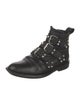 Zadig & Voltaire Spike Accents Leather Combat Boots