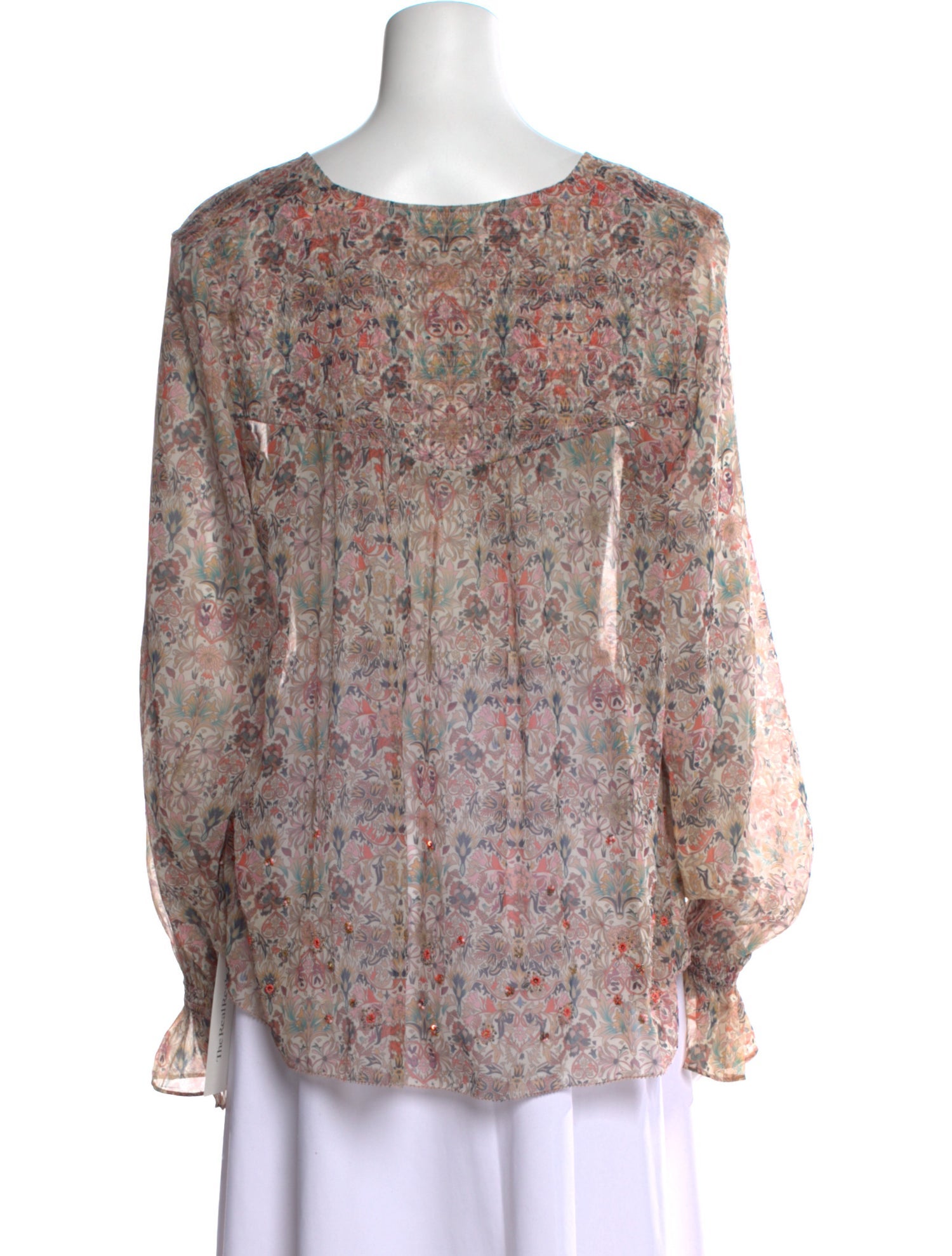 Zadig & Voltaire Floral Print V-Neck Blouse