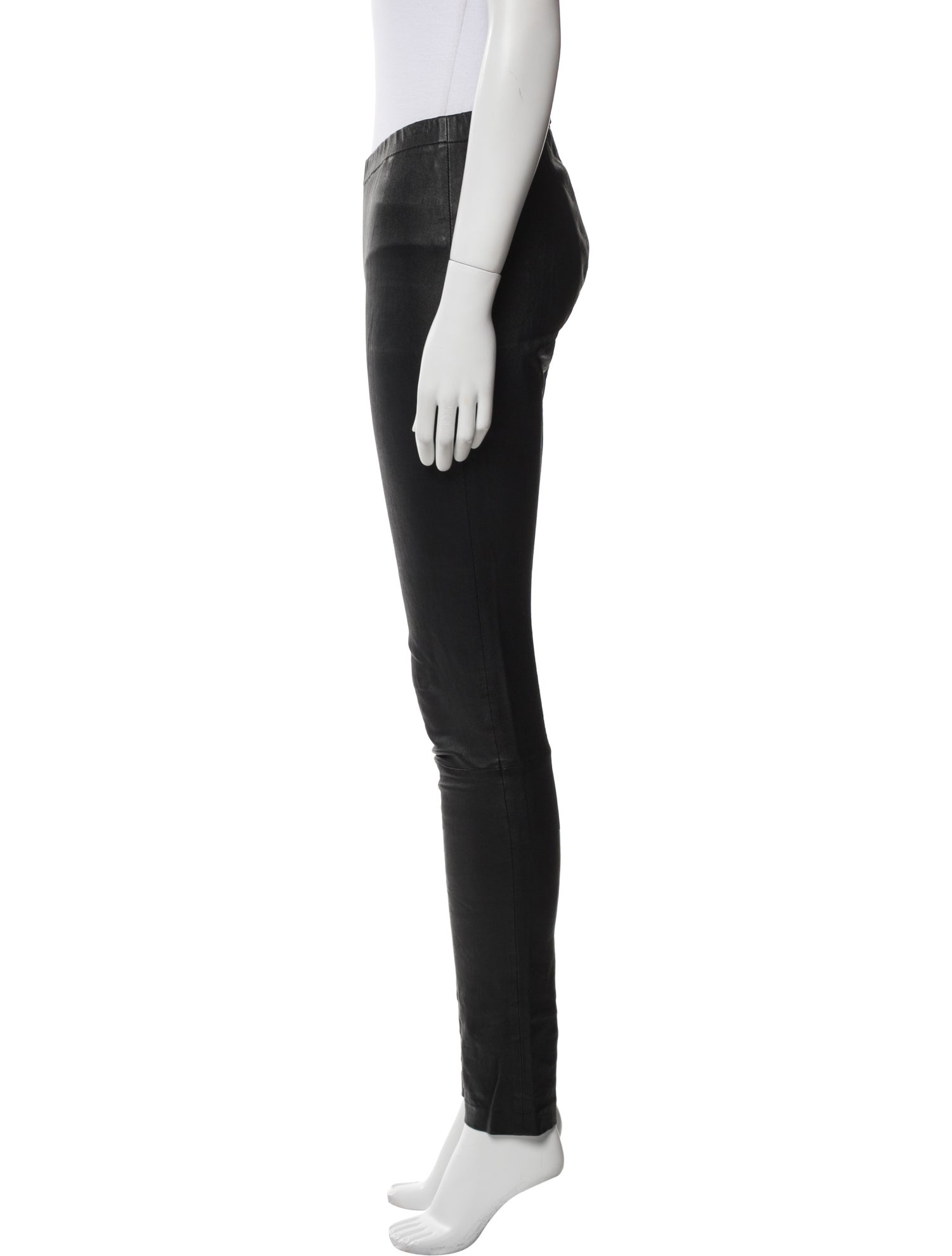 Zadig & Voltaire Lamb Leather Skinny Leg Pants