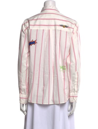 Zadig & Voltaire Striped Long Sleeve Button-Up Top
