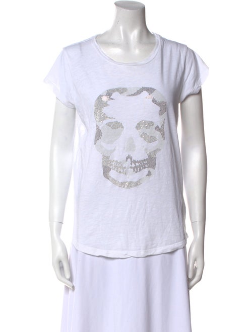 Zadig & Voltaire Graphic Print Scoop Neck T-Shirt