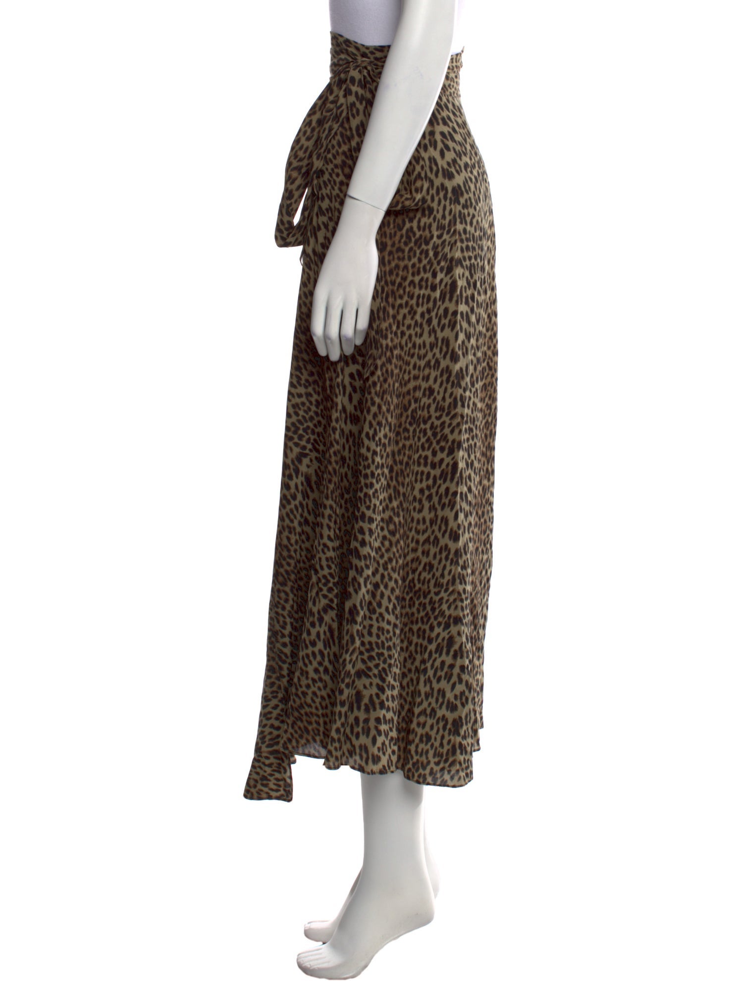 Zadig & Voltaire Animal Print Midi Length Skirt