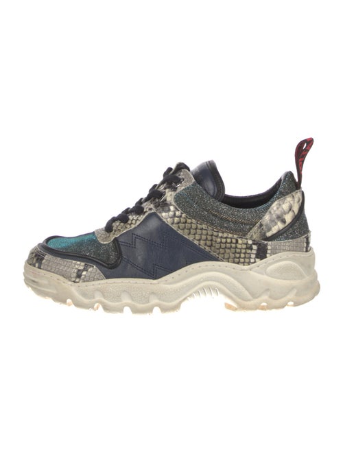 Zadig & Voltaire Leather Printed Chunky Sneakers