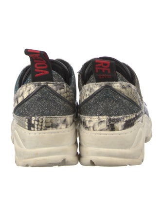 Zadig & Voltaire Leather Printed Chunky Sneakers