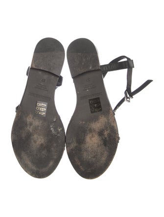 Zadig & Voltaire Leather Studded Accents Gladiator Sandals