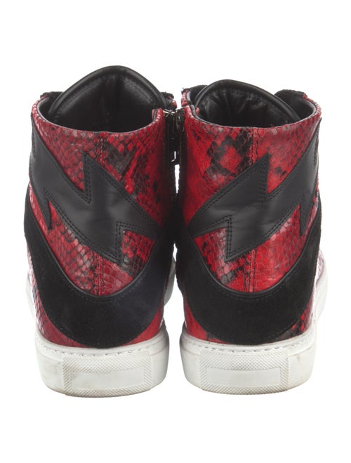 Zadig & Voltaire Suede Animal Print Sneakers