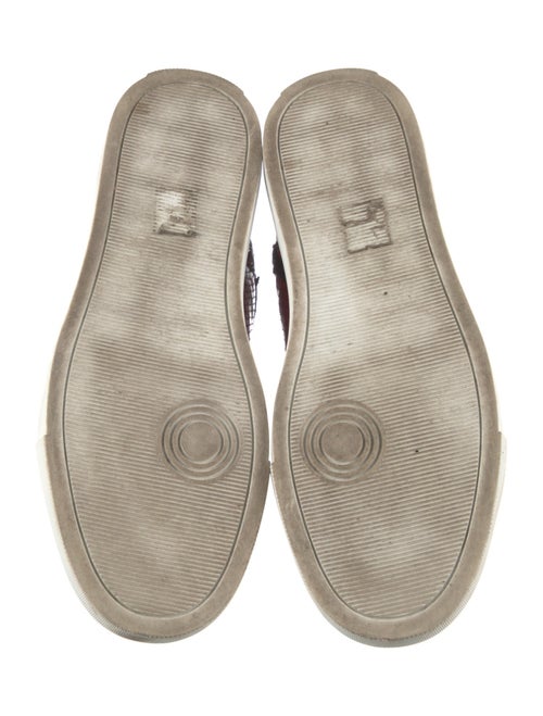 Zadig & Voltaire Suede Animal Print Sneakers