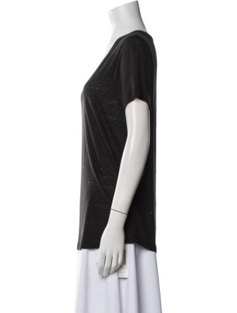 Zadig & Voltaire Linen V-Neck T-Shirt