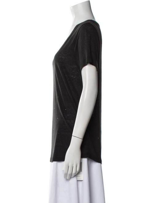 Zadig & Voltaire Linen V-Neck T-Shirt