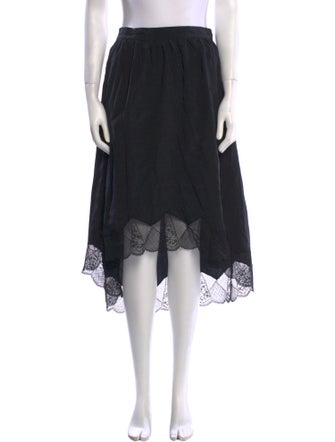 Zadig & Voltaire Silk Midi Length Skirt