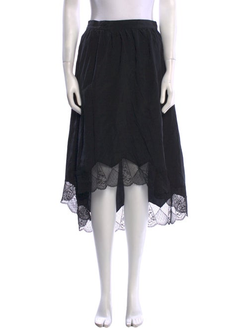 Zadig & Voltaire Silk Midi Length Skirt