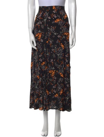 Zadig & Voltaire Floral Print Midi Length Skirt
