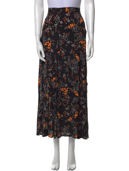 Zadig & Voltaire Floral Print Midi Length Skirt