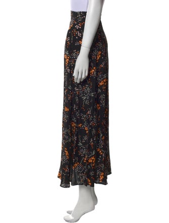 Zadig & Voltaire Floral Print Midi Length Skirt