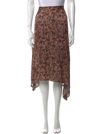 Zadig & Voltaire Floral Print Midi Length Skirt