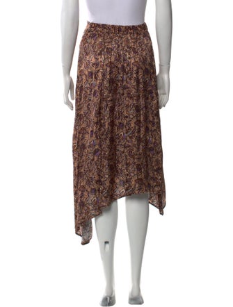 Zadig & Voltaire Floral Print Midi Length Skirt