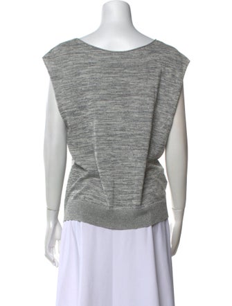 Zadig & Voltaire Graphic Print Bateau Neckline Top