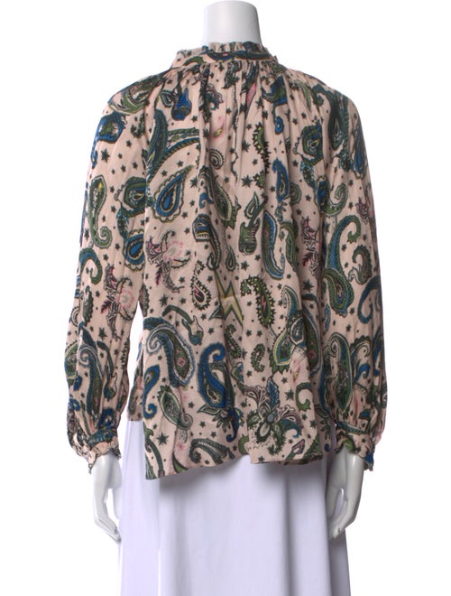 Zadig & Voltaire Printed Mock Neck Blouse