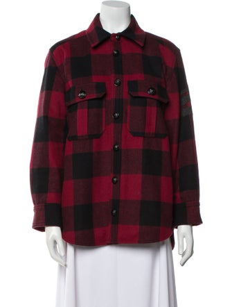 Zadig & Voltaire Plaid Print Utility Jacket