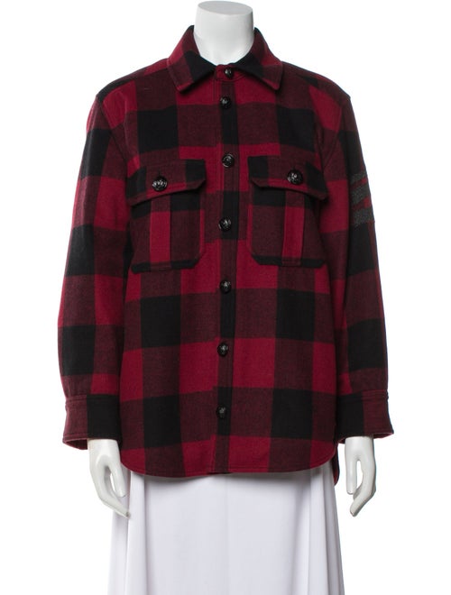 Zadig & Voltaire Plaid Print Utility Jacket