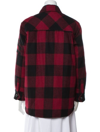 Zadig & Voltaire Plaid Print Utility Jacket