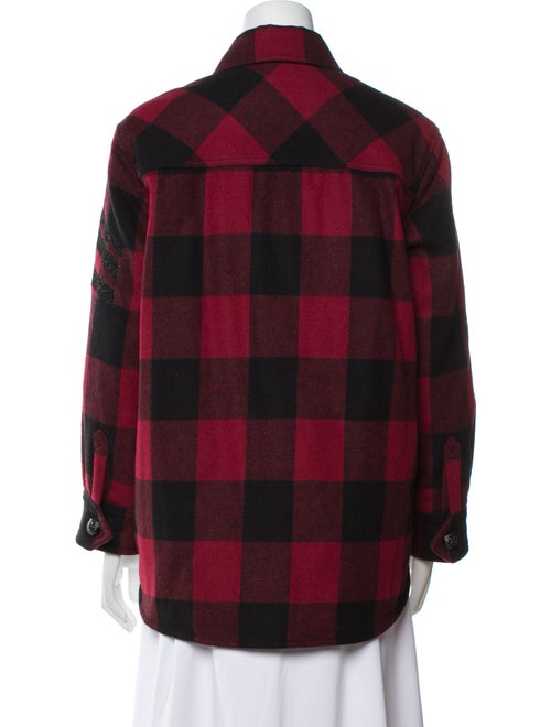 Zadig & Voltaire Plaid Print Utility Jacket