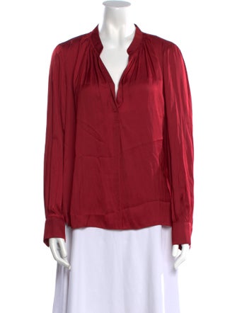 Zadig & Voltaire V-Neck Long Sleeve Blouse