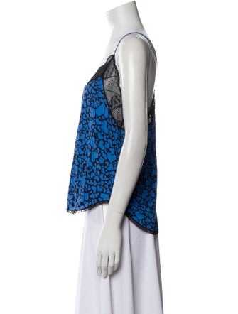 Zadig & Voltaire Floral Print V-Neck Top