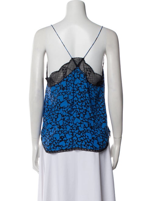 Zadig & Voltaire Floral Print V-Neck Top