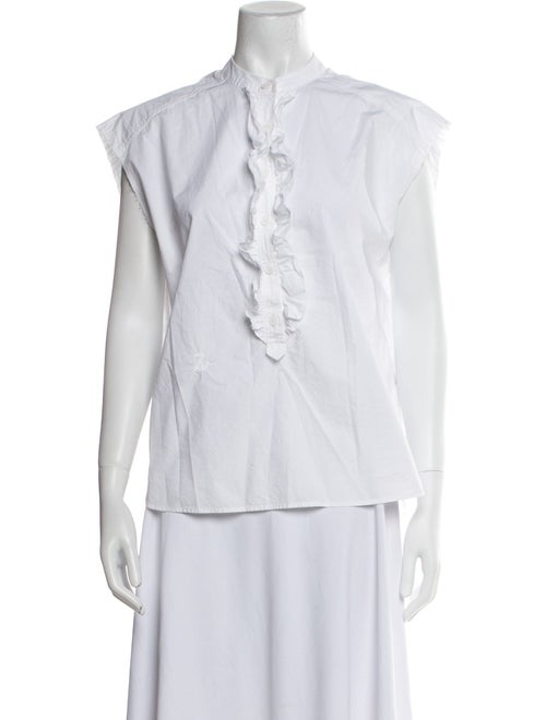 Zadig & Voltaire Mock Neck Sleeveless Polo