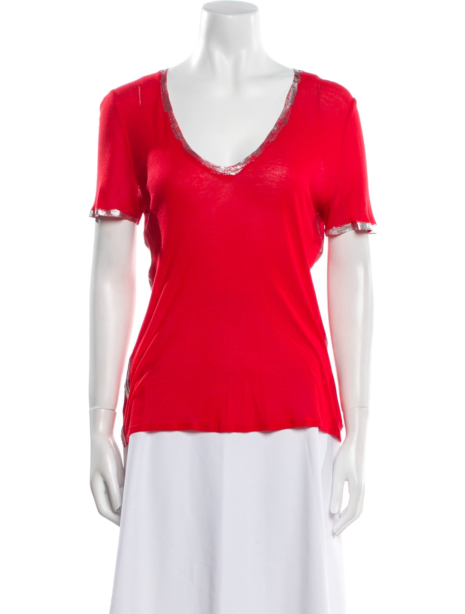 Zadig & Voltaire V-Neck Short Sleeve T-Shirt