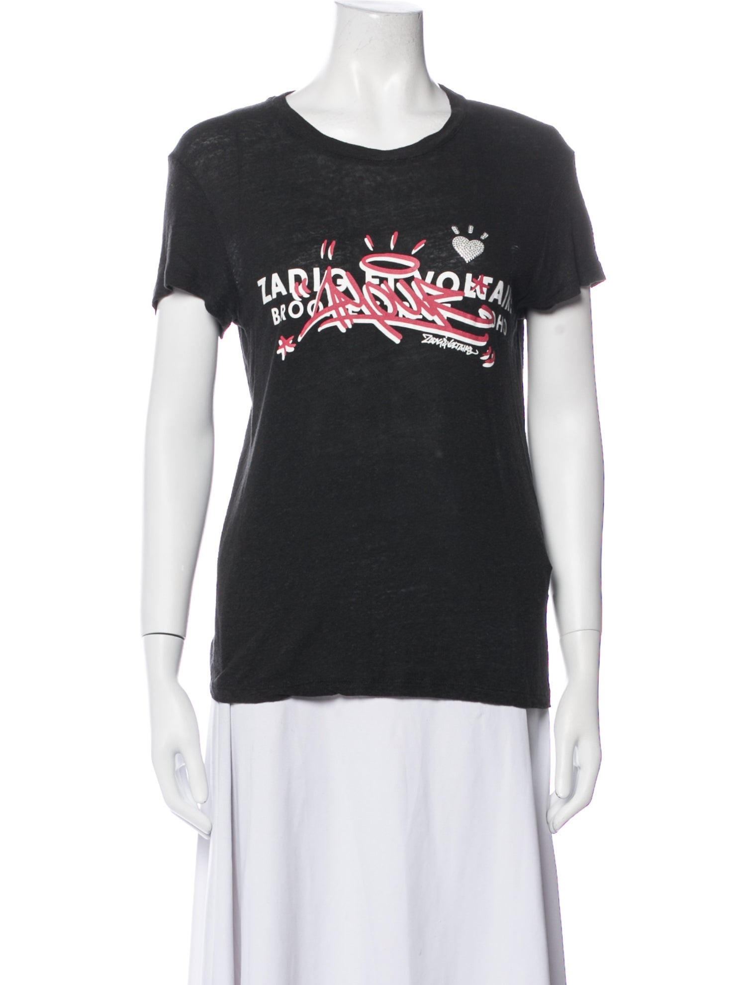 Zadig & Voltaire Graphic Print Crew Neck T-Shirt