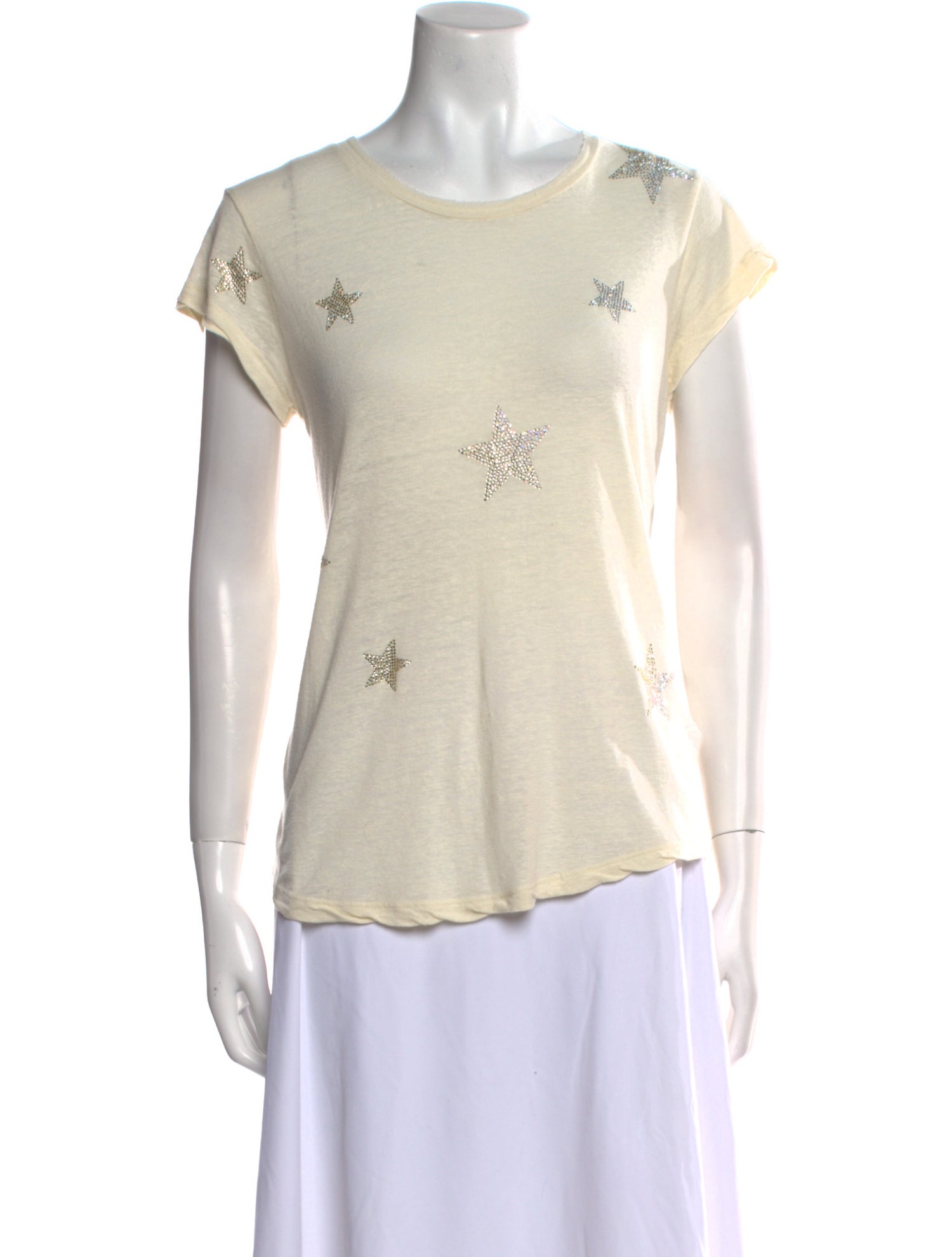 Zadig & Voltaire Linen Graphic Print T-Shirt